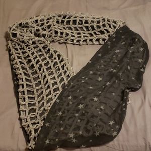 Grey infinity scarf